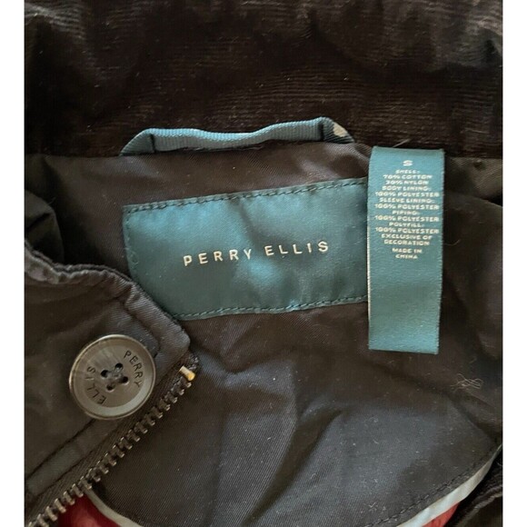 Perry Ellis Field Utility Jacket Full Zip Snap Front Inside Pockets Size Small - Picture 7 of 10